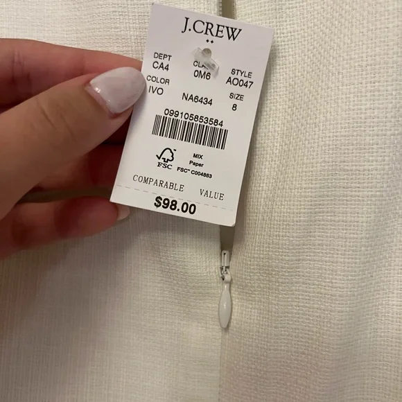 J Crew women’s dress. Never worn. Size 8 - Picture 3 of 3